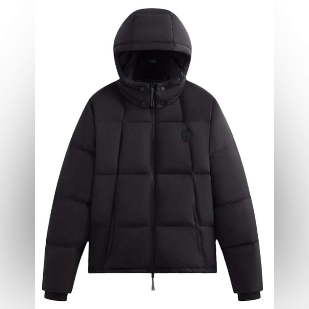 Kith Wrinkle Nylon Midi Puffer in Black